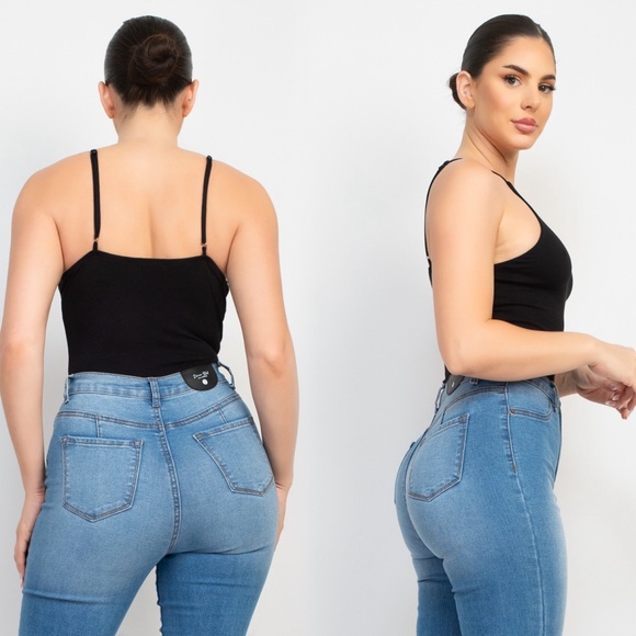 Square neckline double layered bodysuit - Picture 9 of 9